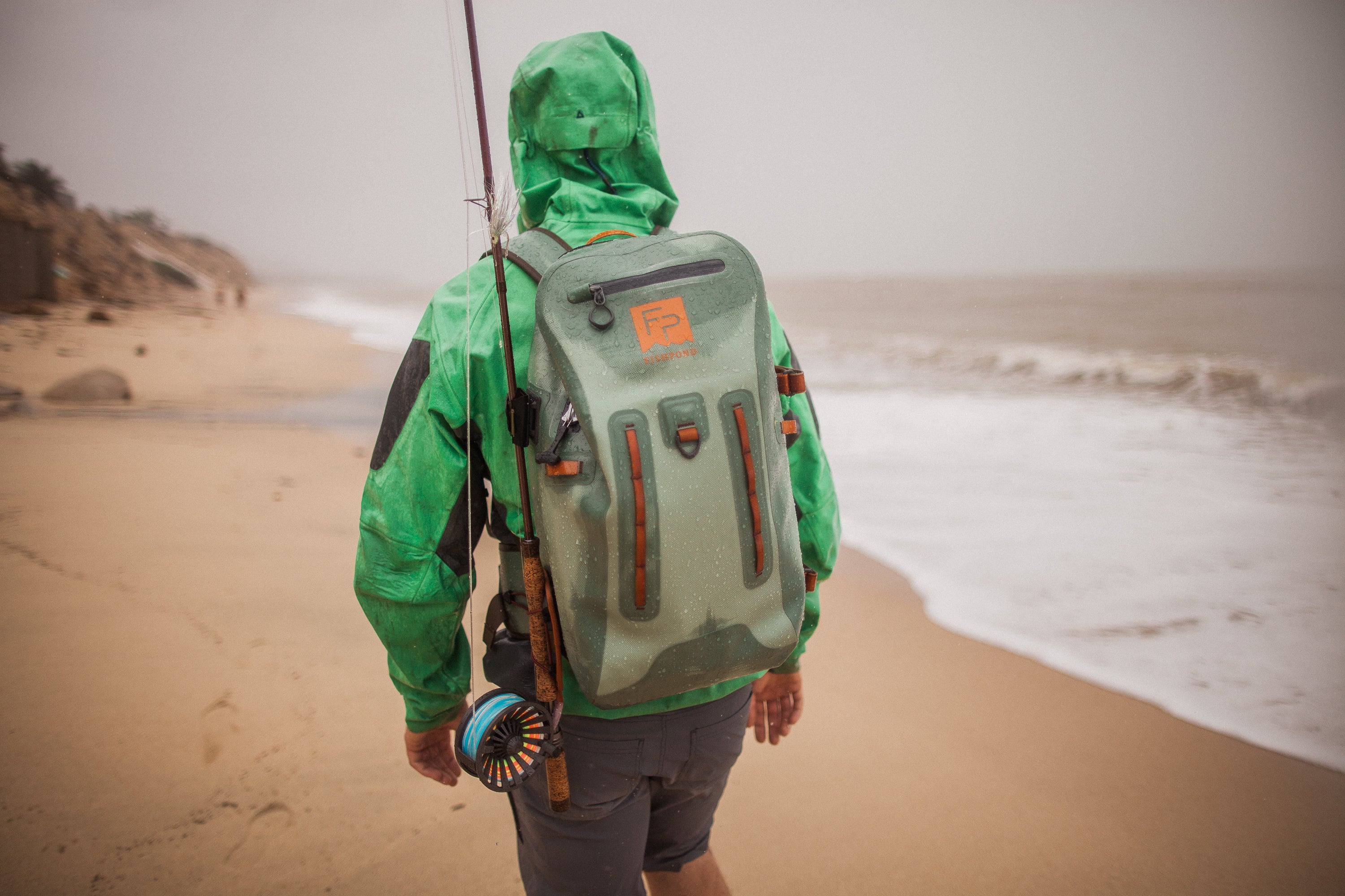 Fishing Tackle Bag Rod Holder Carry Case Bag Chest Pack For Men