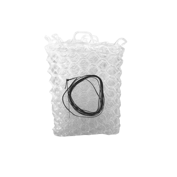 Rubber Fishing Net Replacement for Fly Fish Landing Net Bag  Freshwater Saltwater Depth 16 CIRC 52.7,Soft Rubber Mesh Net Size M Black  : Sports & Outdoors