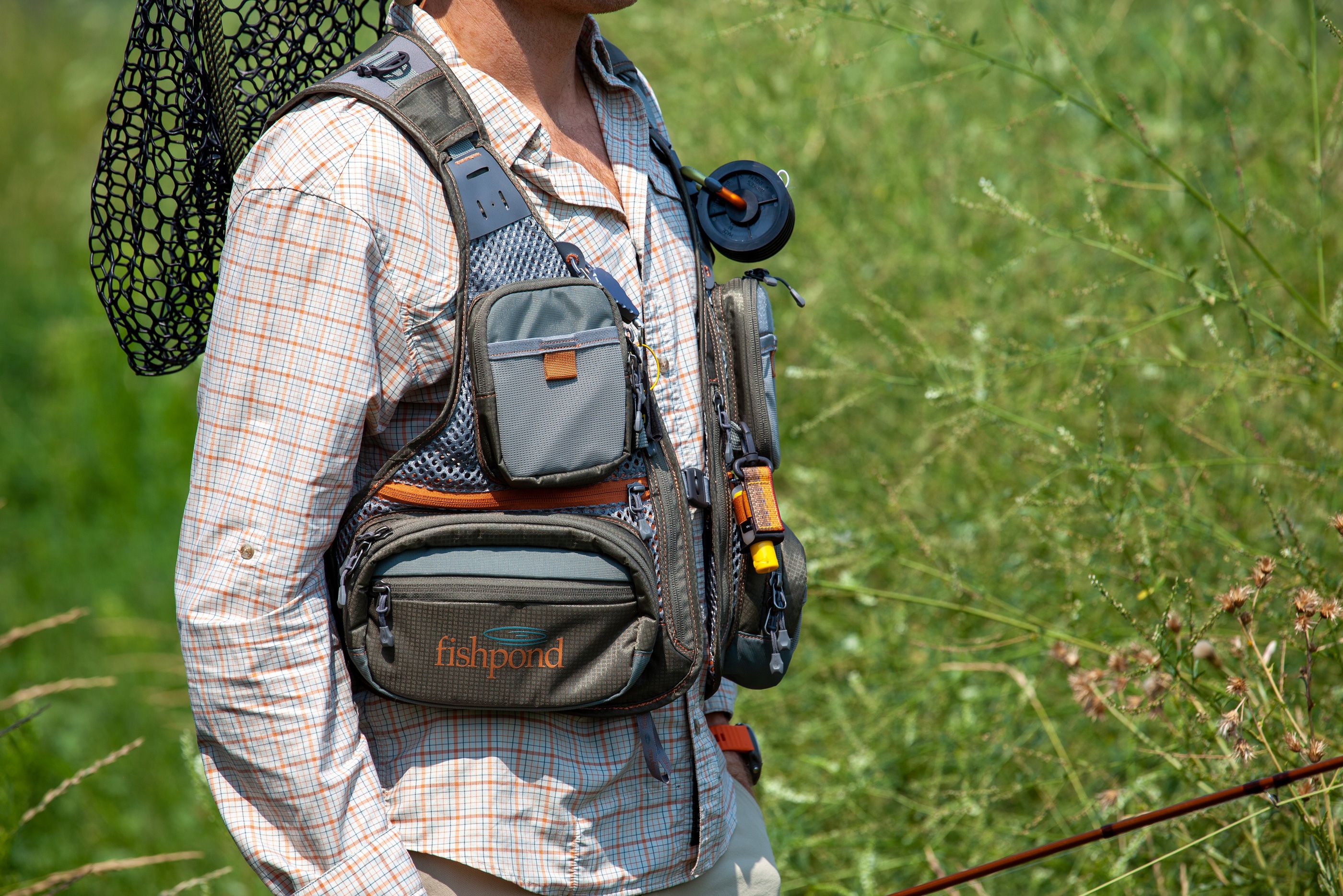 fishing vest with rod holder Fishpond Sagebrush Pro Mesh Vest