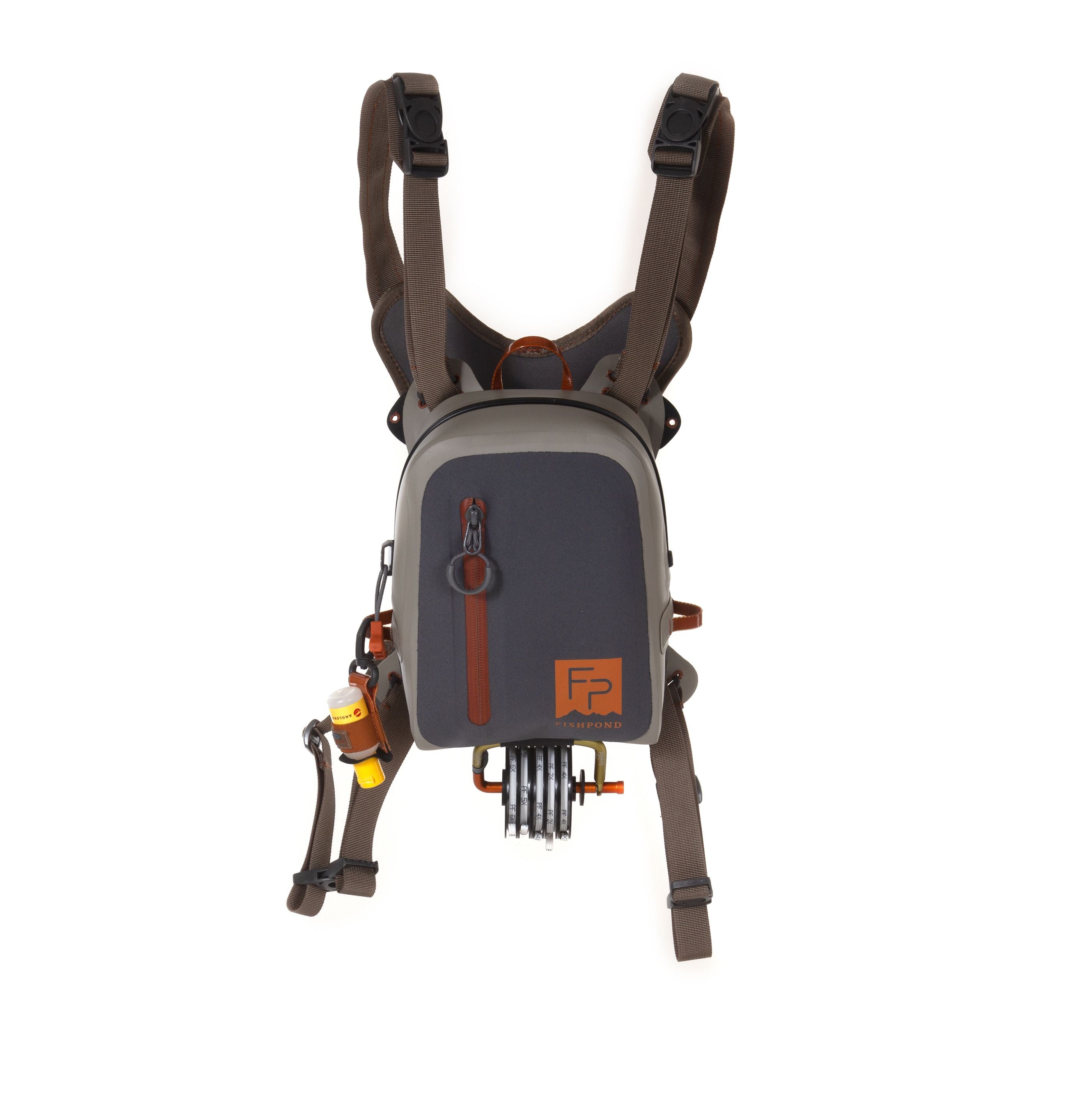 Multi-Pocket Fly Fishing Vest Pack with Chest Bag