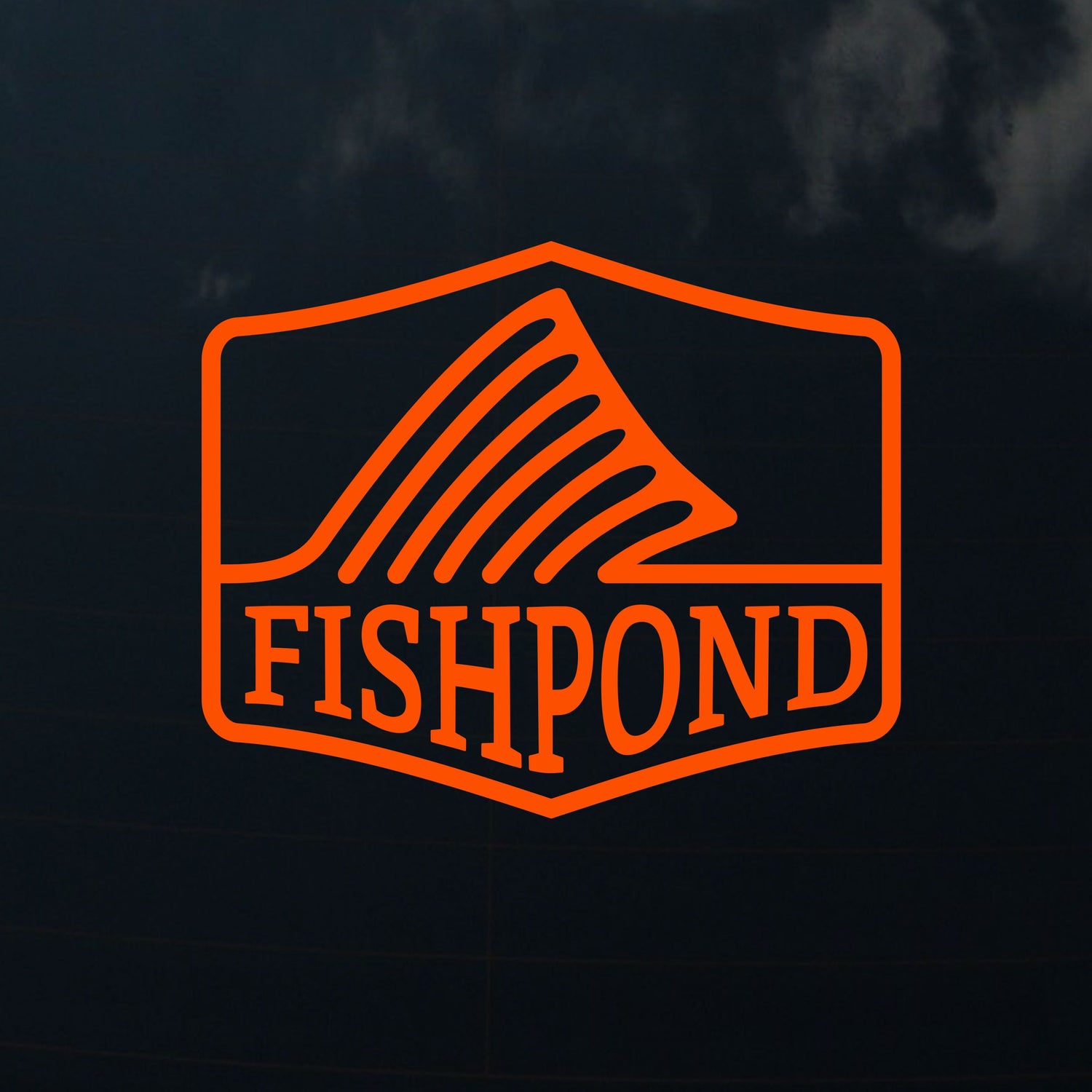 Thermal Die Cut Sticker - Dorsal Fin 8.5 - Orange – Fishpond