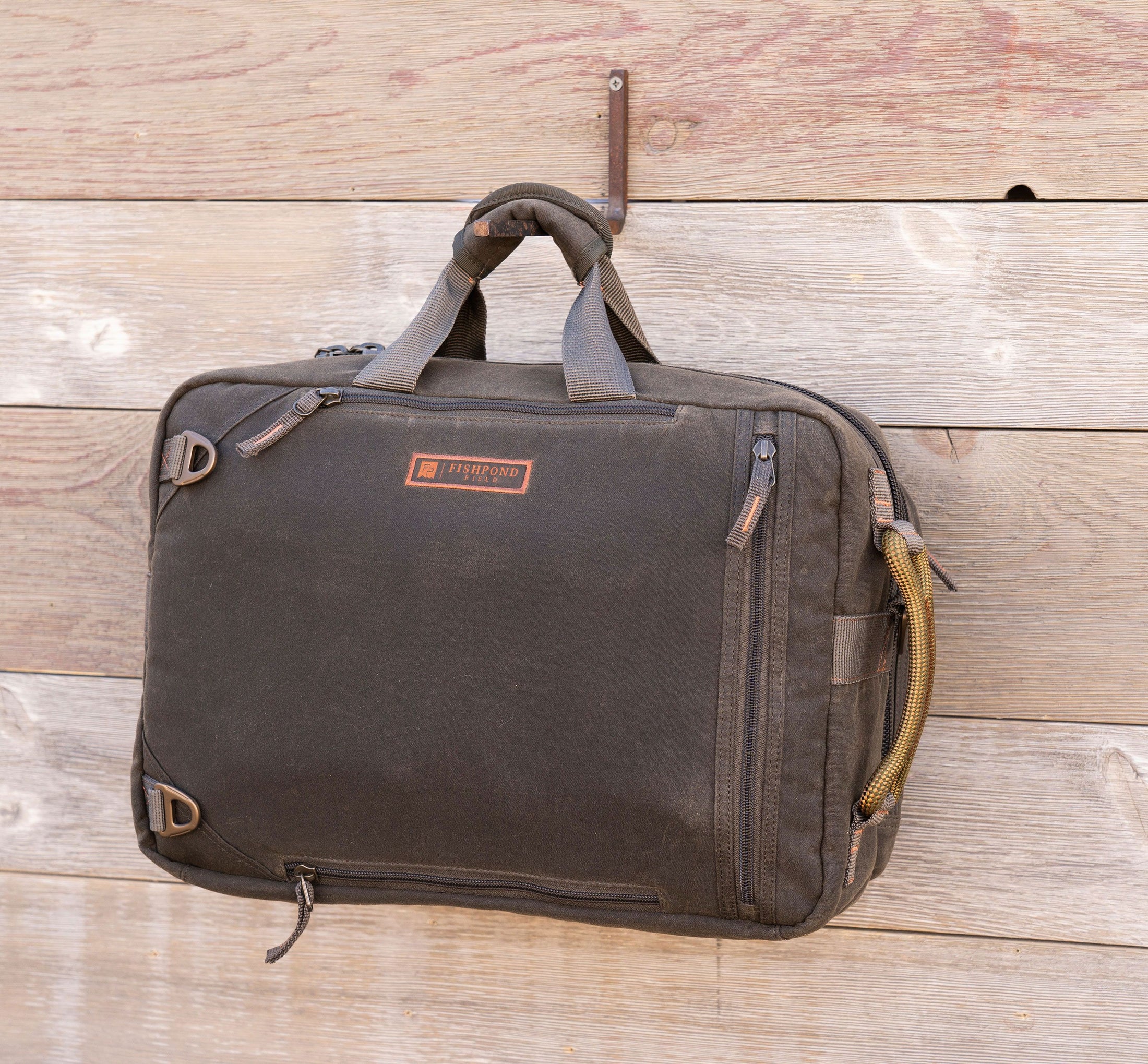 Boulder Waxed Canvas Briefcase Fishpond