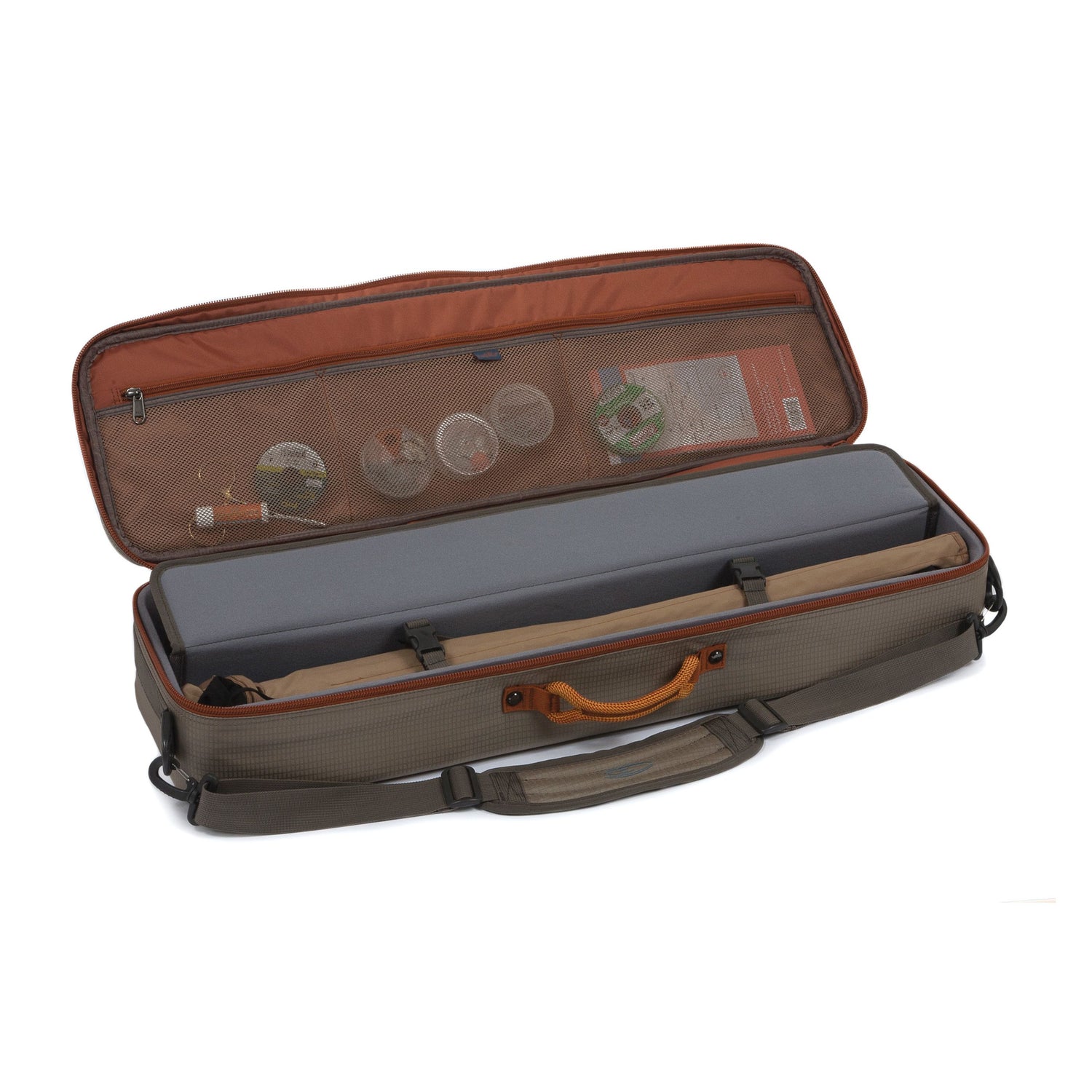 Rods reels and couple travel cases