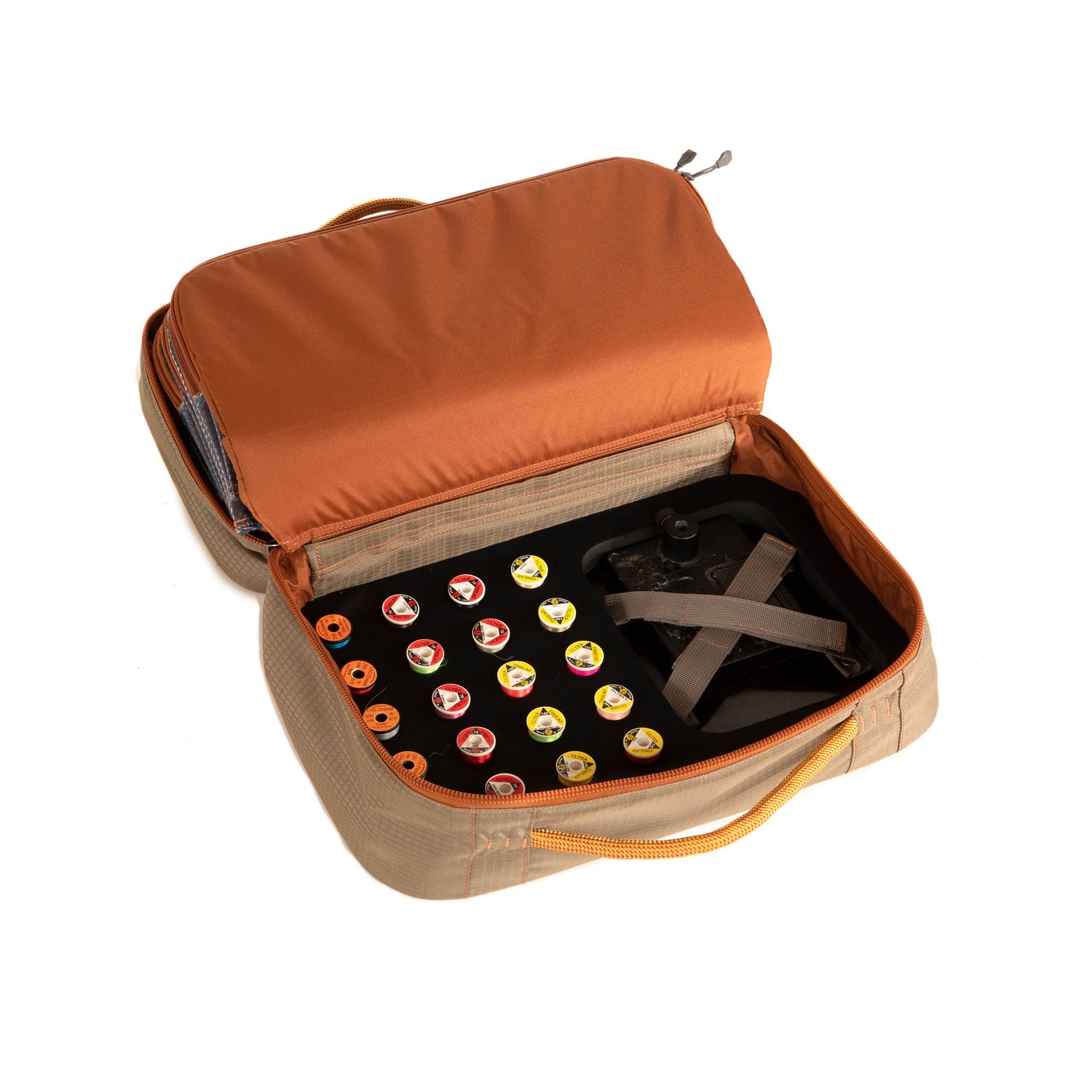 High quality wooden fly tying tool kit,in a carry bag,built-in