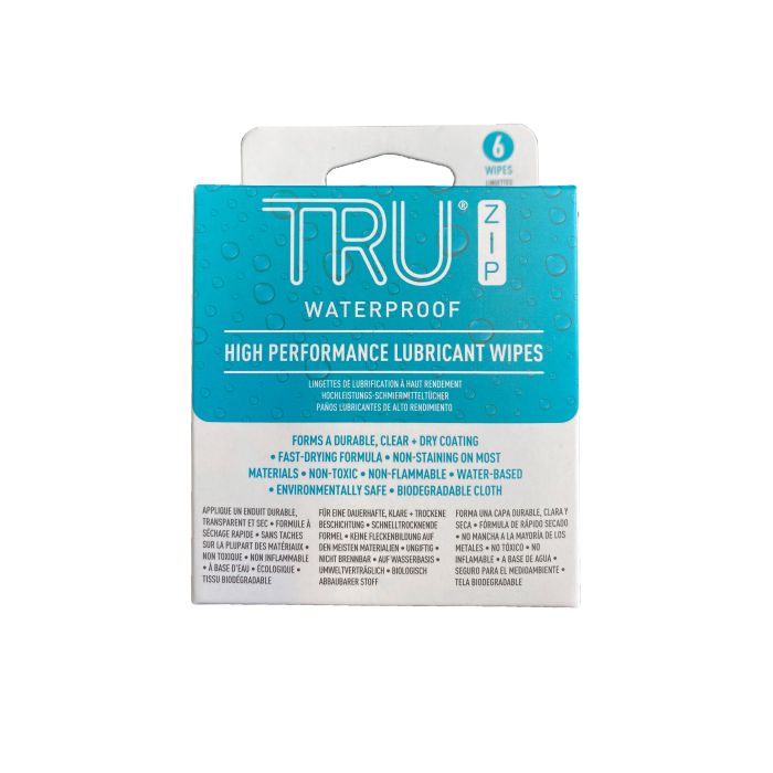 Stock | TruZip Lubricant Wipes - 6 Pack